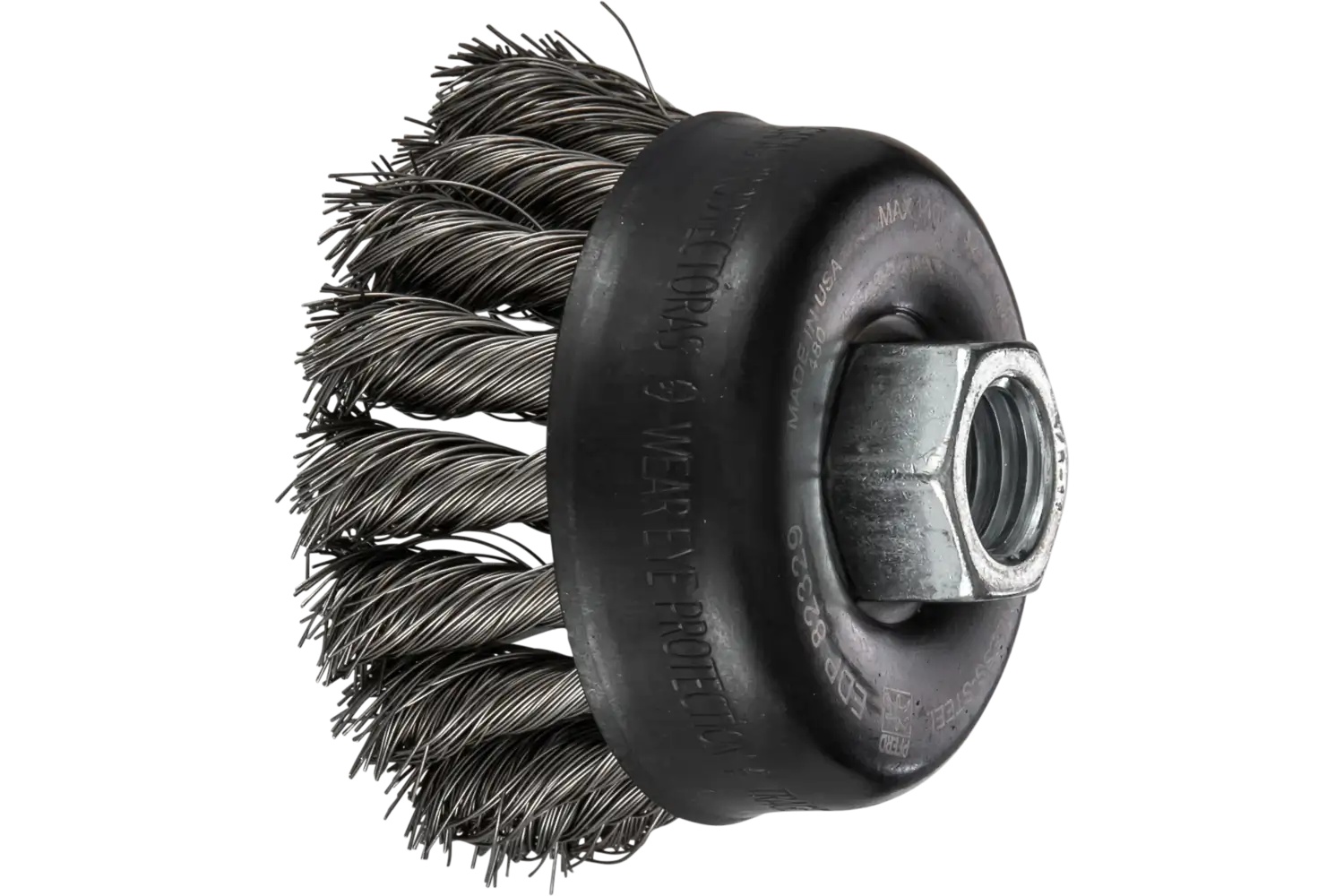 Picture of Pferd Knot Wire Cup Brush Psf 2-3/4" Dia. .014 Stainless Steel 5/8-11" Thread Retail